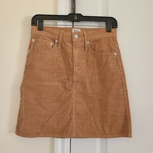 J.Crew Mini Skirt in Corduroy